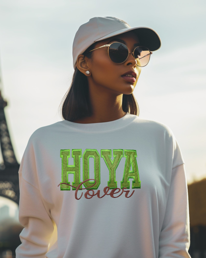 Hoya Lover Embroidered Crewneck