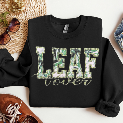 Leaf Lover Embroidered Crewneck