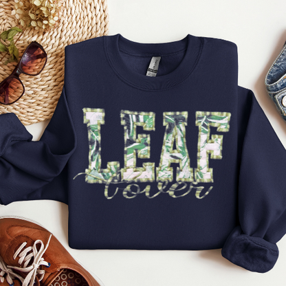 Leaf Lover Embroidered Crewneck