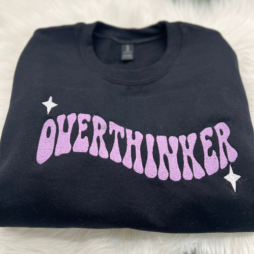 Overthinker Embroidery Crewneck