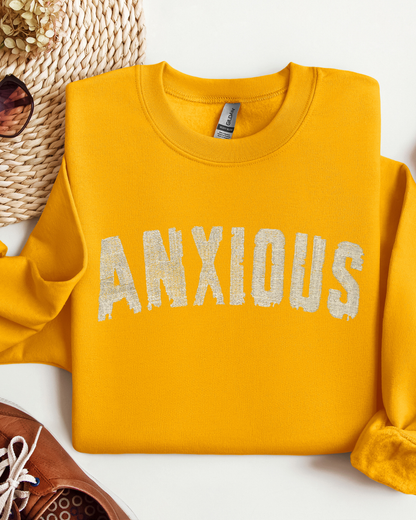 Anxious Embroidery Crewneck
