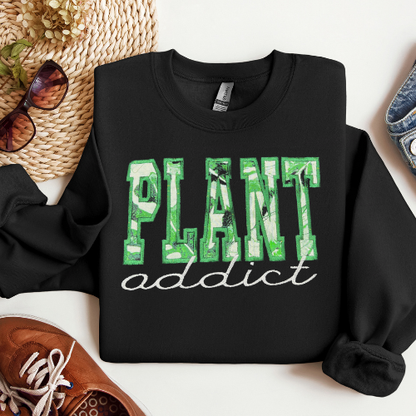 Plant Addict Embroidered Crewneck