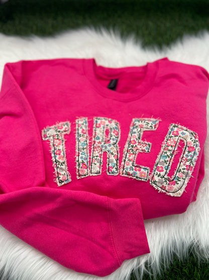 Embroidered Rugged Tired Crewneck