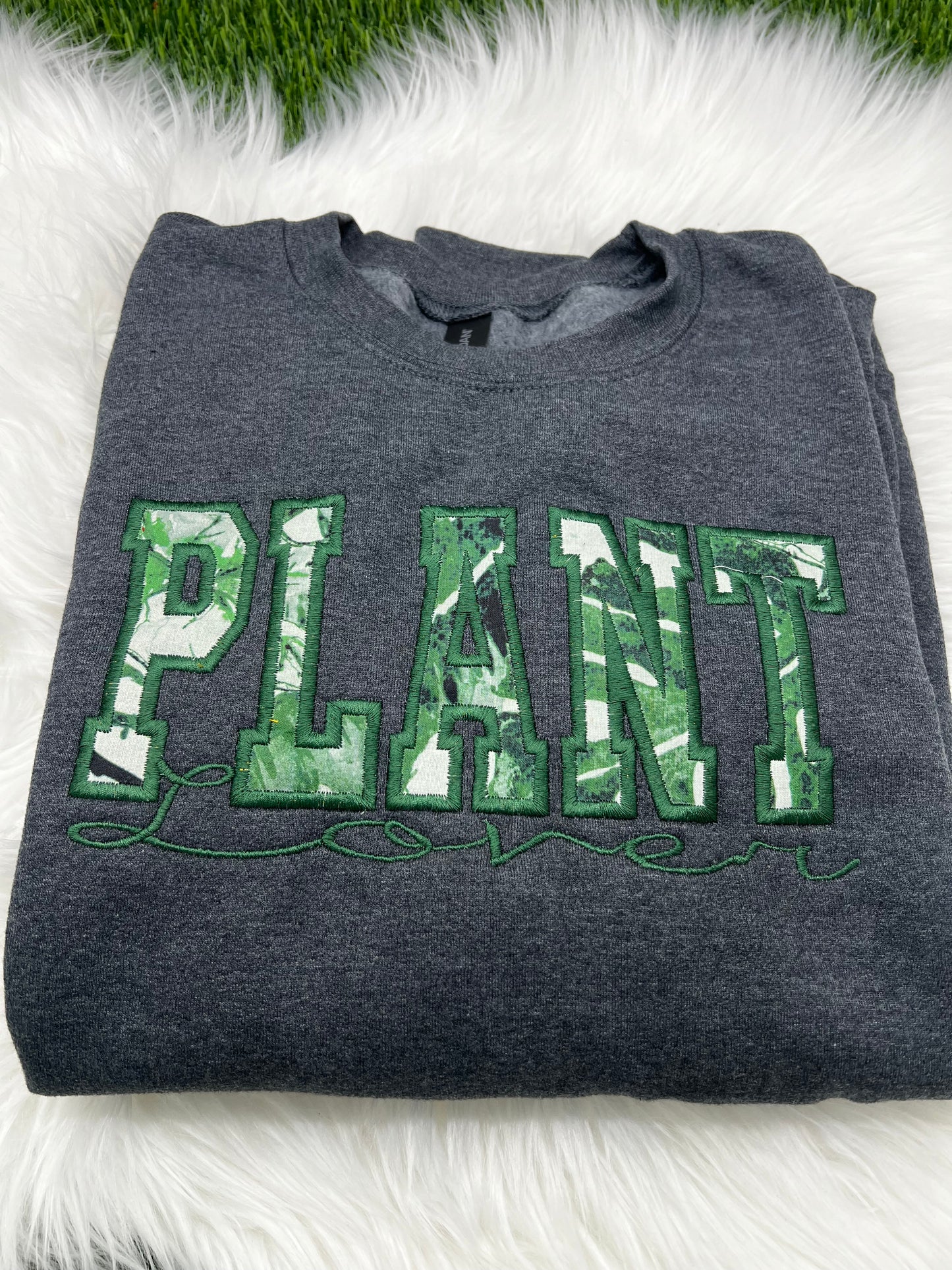 Plant Lover Embroidered Crewneck Sweatshirt