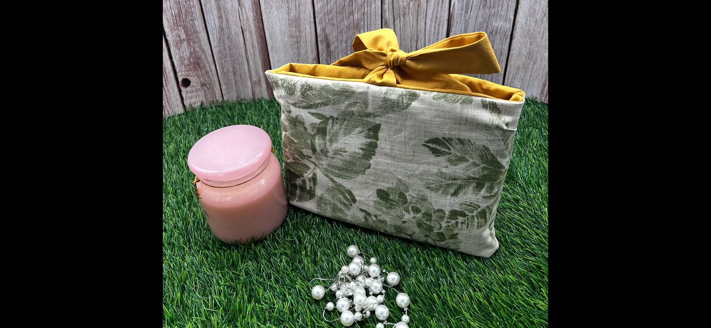 Canvas Book Sleeve with Bow