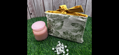 Canvas Book Sleeve with Bow