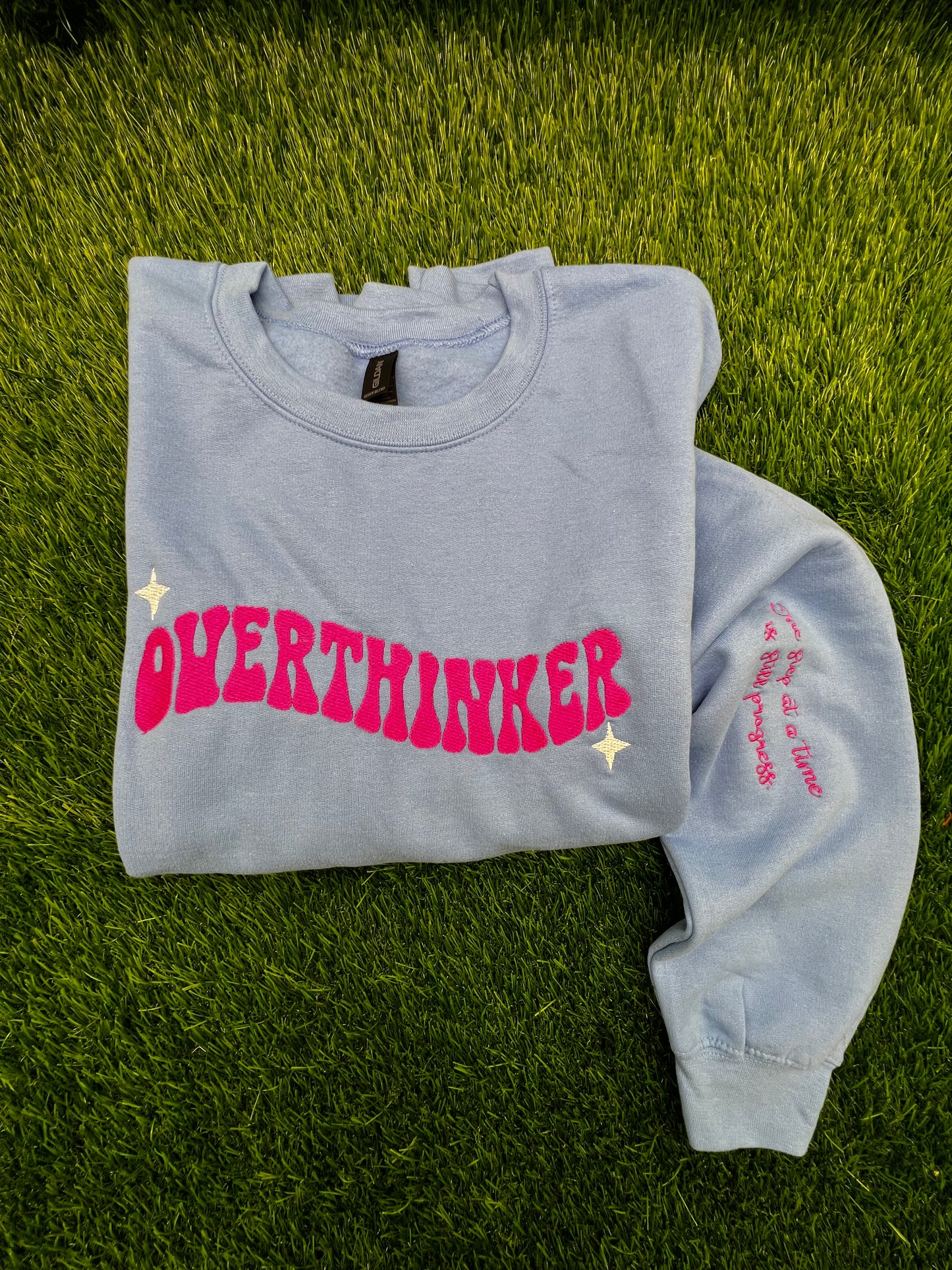 Overthinker Embroidery Crewneck