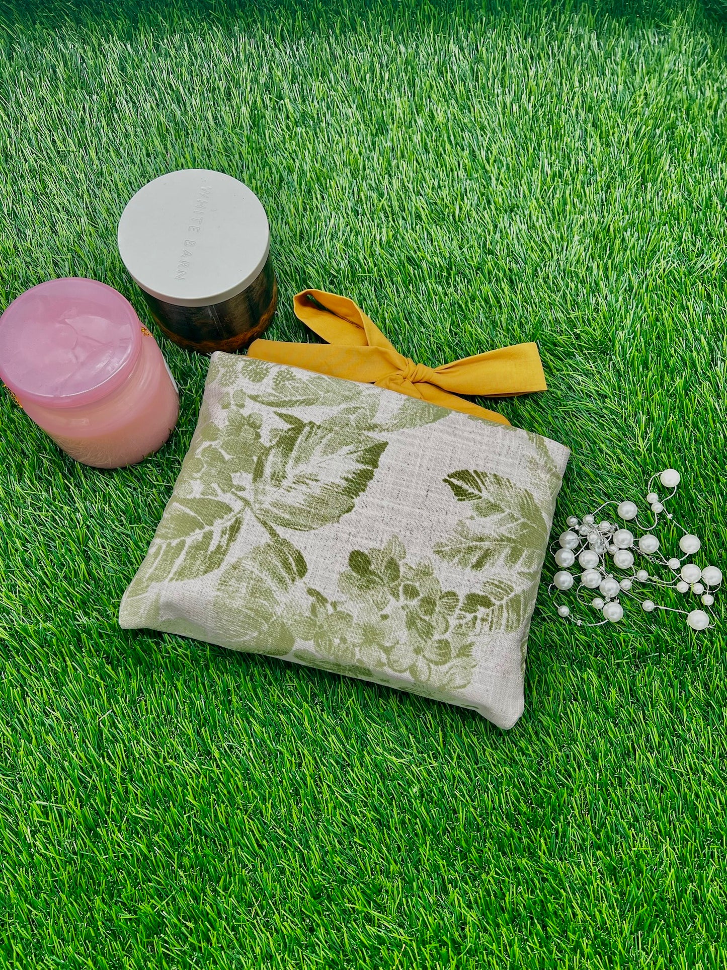 Canvas Book Sleeve with Bow
