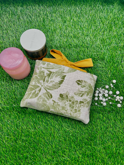 Canvas Book Sleeve with Bow