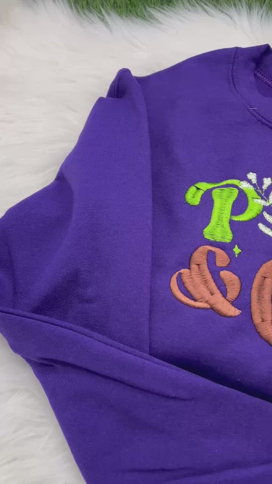 Plants and Coffee Embroidered Crewneck