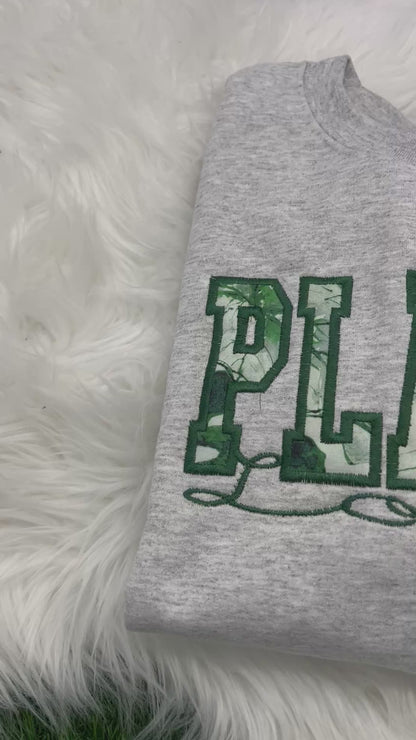 Plant Lover Embroidered Crewneck Sweatshirt