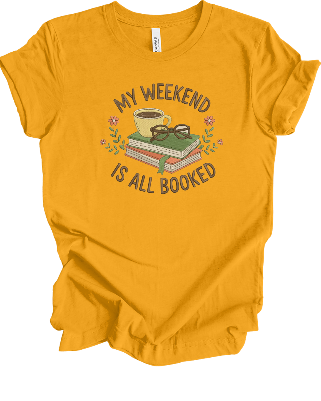 Weekend Booked Embroidery T-shirt